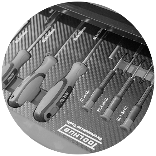 Estuche de destornilladores de varios tipos