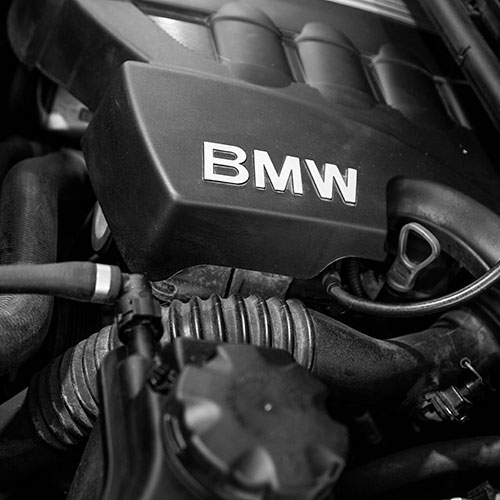 Detalle de un motor BMW